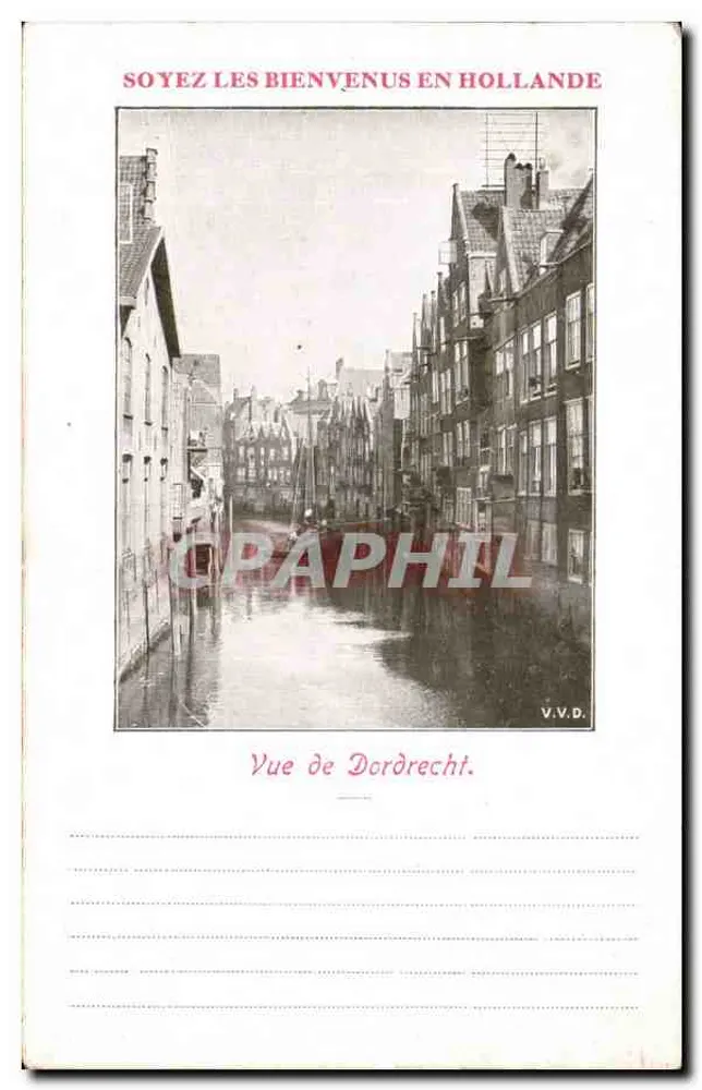 Ansicht von Dordrecht — Dordrecht — V.V.D. - Vorderseite