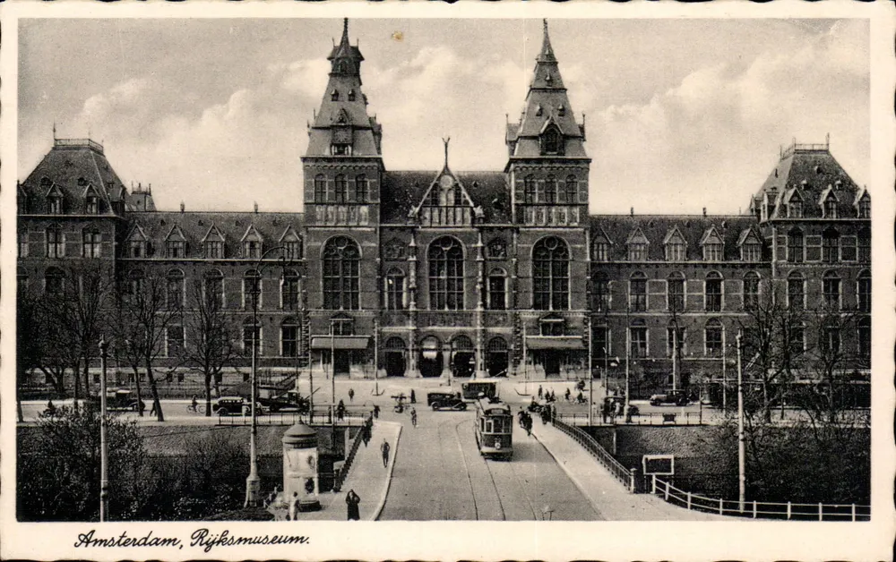 Amsterdam, Rijksmuseum — vista externa — editor J.S.A. n°3829 - Frente