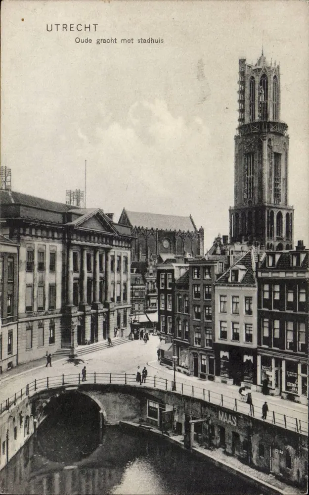 Utrecht — Oude gracht met stadhuis — Weenenk & Snel, Den Haag - Vorderseite