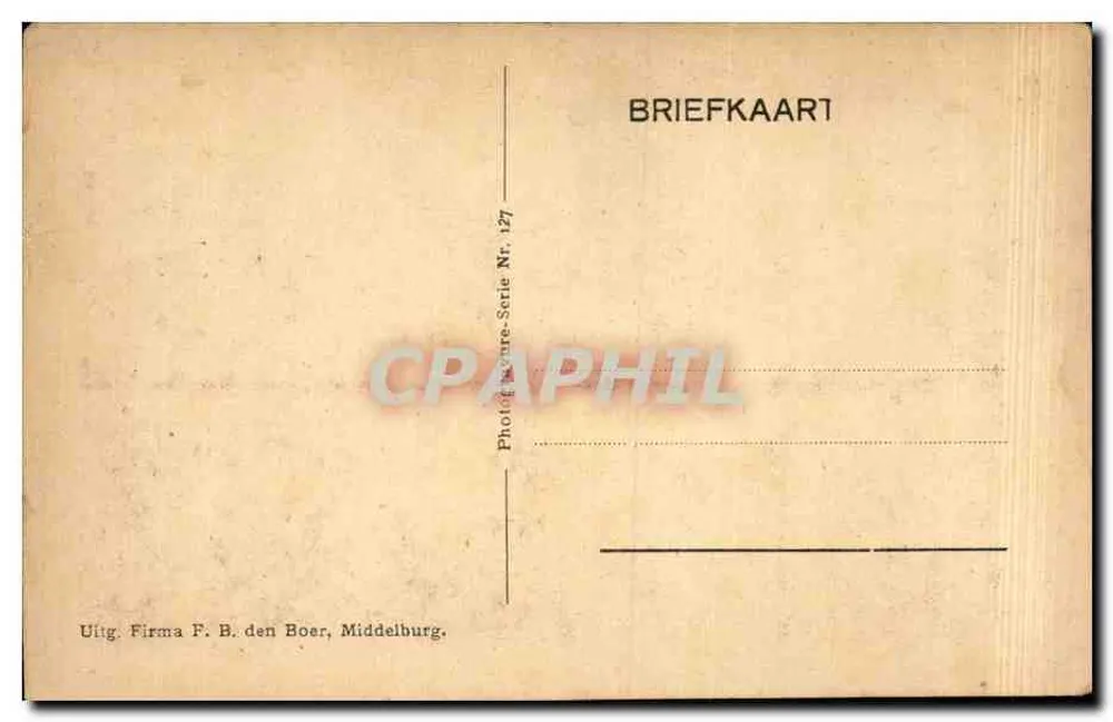 वोलेंडम — पारंपरिक वेशभूषा में महिलाएं जो जहाजों की ओर देख रही हैं — फर्मा पी. बी. डेन बॉएर, मिडलबर्ग, श्रृंखला 127 - पीछे