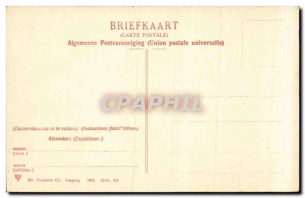 ’s-Gravenhage, Oranjeplein — ओरंजेप्लीन प्लेस के दृश्य, ट्रैम और पेड़ों के साथ — डॉ. ट्रेंकियर कं, लेप्ज़िग - पीछे