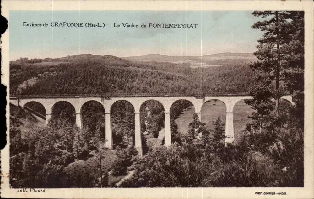 Environ de CRAPONNE (Hte-L.) — Le Viaduc du PONTEMPEYRAT — Phot. COMBRIER-HALCER - Vorderseite