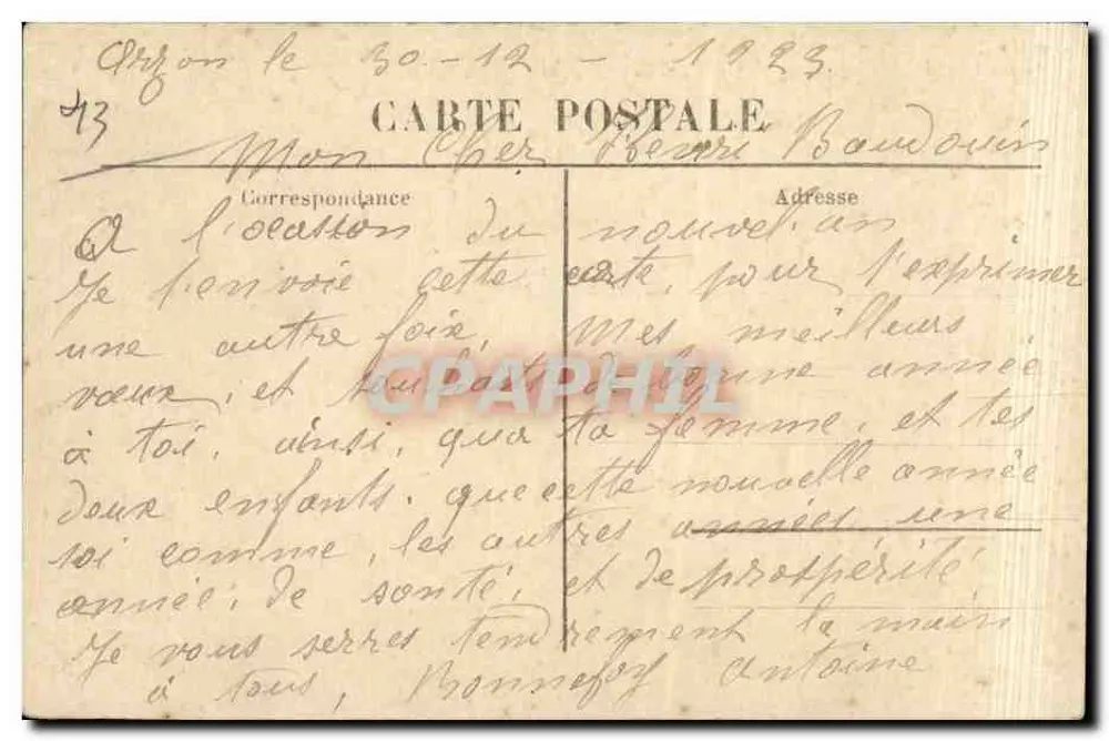 Castelo de La Rochelambert (Altos da Loire) — A Sala de Armas — editor Marcelin de Puy (nº 521) - Verso