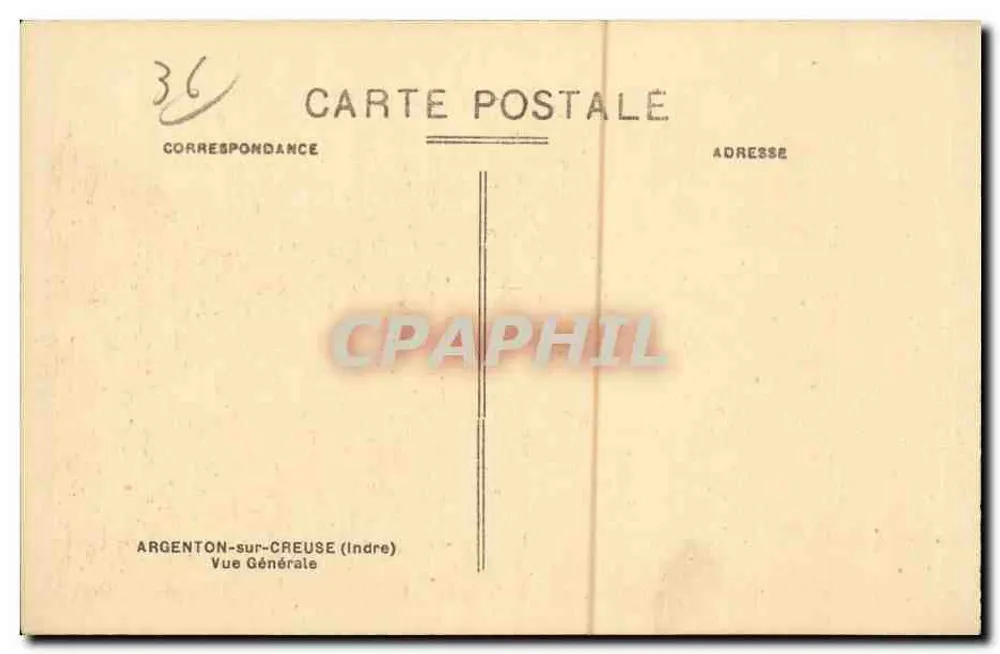 Argenton-sur-Creuse — vista geral — Dorange - Verso