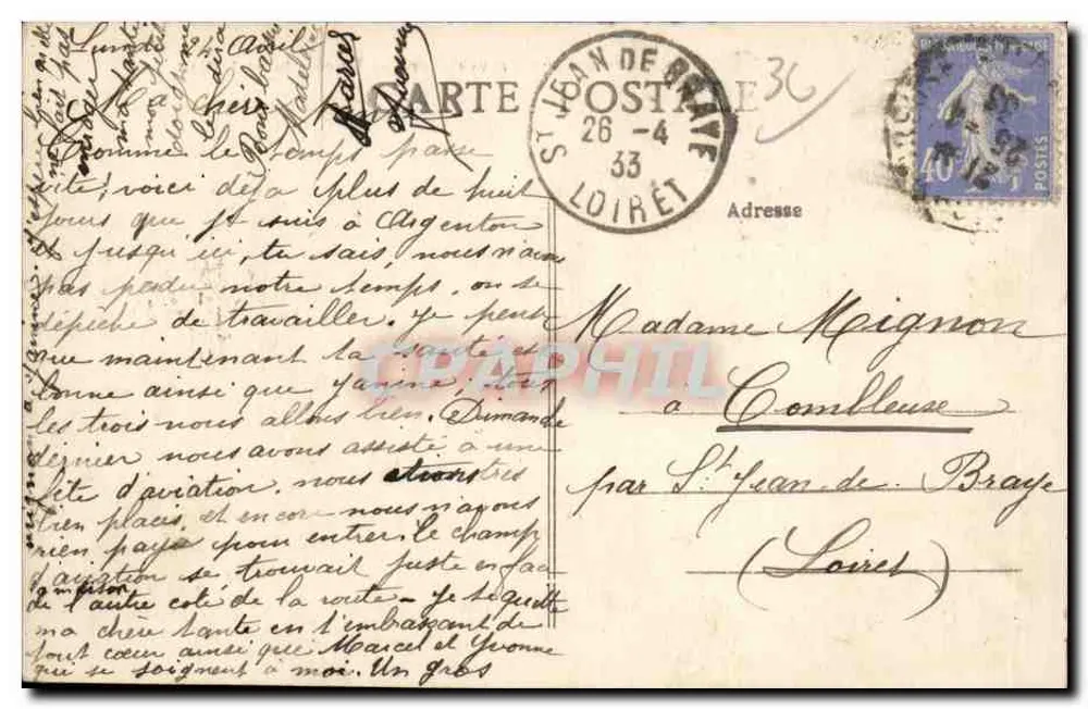 Argenten-sur-Creuse (Indre) — Eine Ecke des Alten Brückenteils — Verlag DIEGER - Rückseite