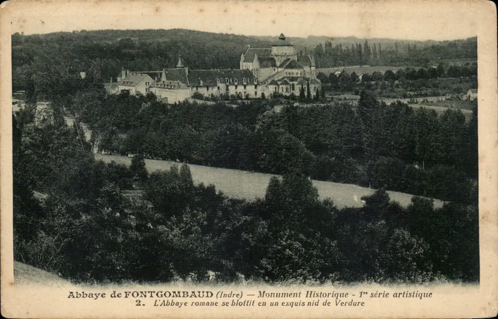 Abtei FONTGOMBAUD (Indre) — Historisches Denkmal — 1. künstlerische Serie - Vorderseite
