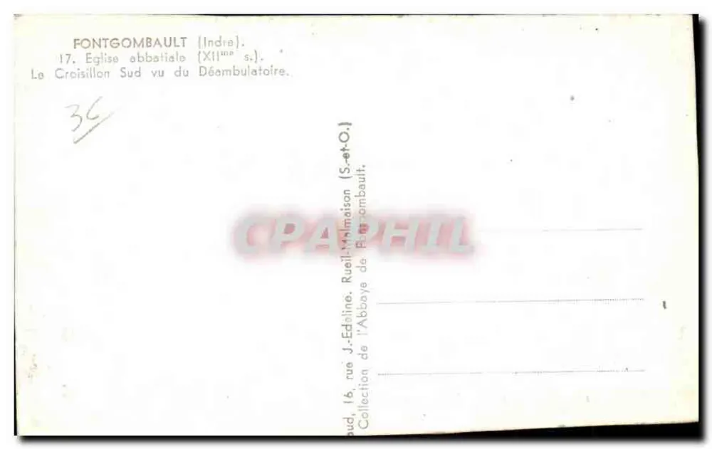 Fontgombault (Indre) — Abteikirche (12. Jahrhundert) — Südtranssept aus dem Ambulatorium gesehen - Rückseite