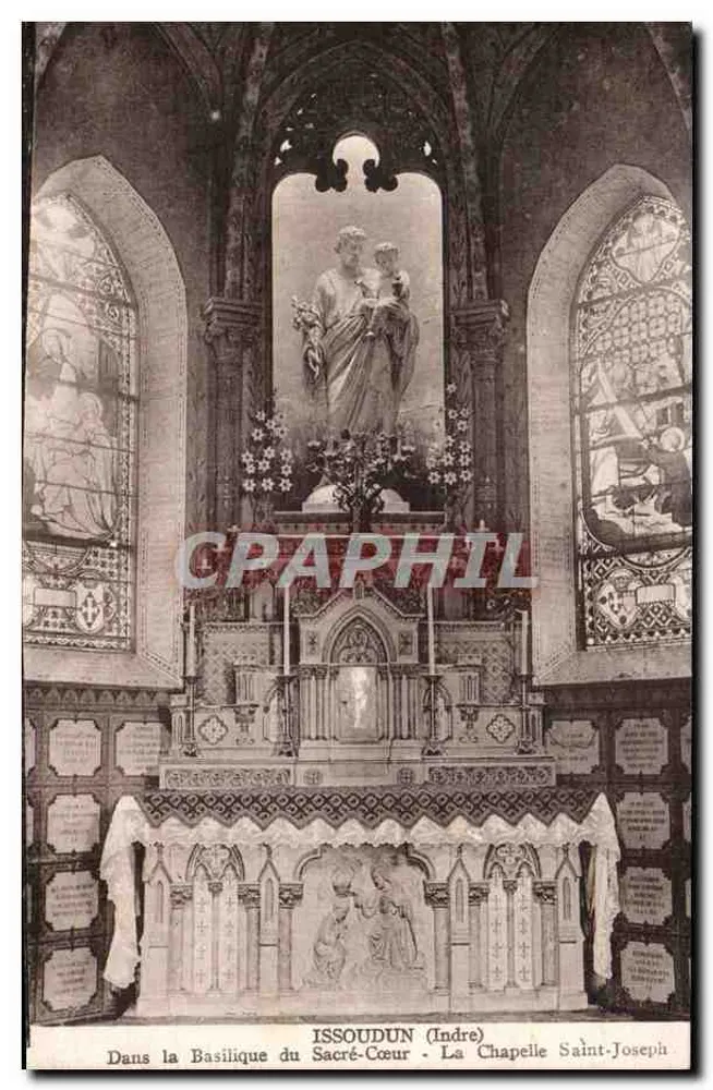 Issoudun (Indre) — Die Kapelle Saint-Joseph in der Basilika des Heiligen Herzens — Verlag unbekannt - Vorderseite