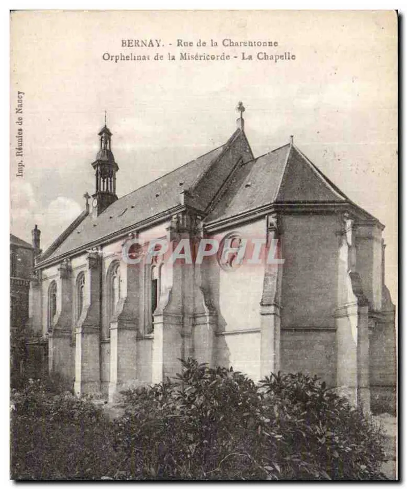 Bernay - Rue de la Charentonne - Orphanage der Barmherzigkeit - Die Kapelle - Vorderseite