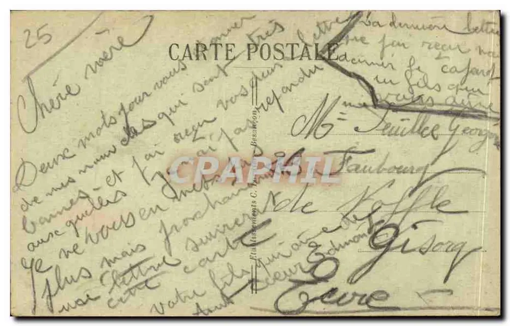Besançon-les-Bains — Fontana Flore — C.-L.-B, n°82 - Verso