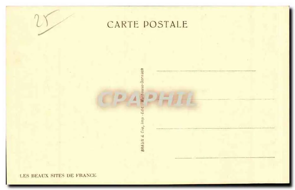 Besançon-les-Bains — Palácio de Justiça — série 2779 - Verso