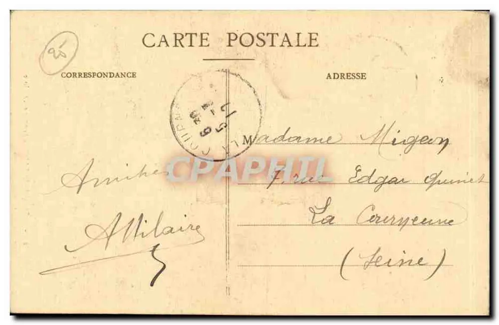 Besançon-les-Bains — Fuente de Flore — Colección Artística, cliché Ch. Laroux - Reverso
