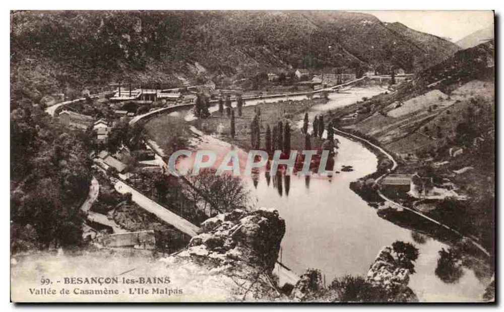BESANÇON-LES-BAINS — Vallée di Casamène - L'Isola Malpâs — Edizioni C. L. Besançon - Recto