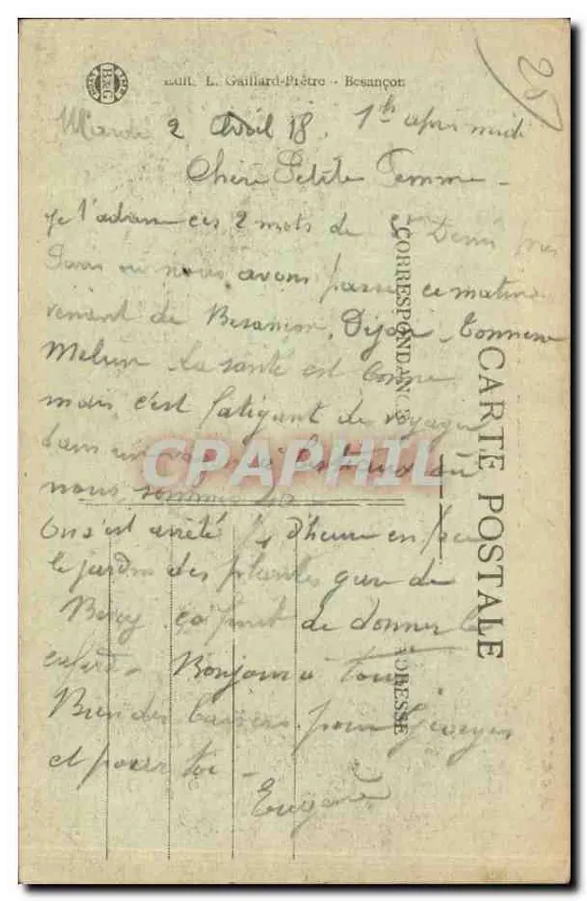 Besançon — Ogólny widok — Wycieczka do Franche-Comté, nr 293 - Rewers