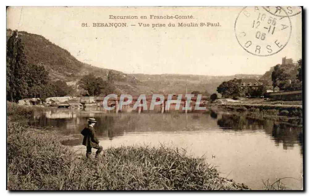 Exkursion in der Franche-Comté — Aufnahme vom Moulin St-Paul — Verlag Teulé, Besançon - Vorderseite