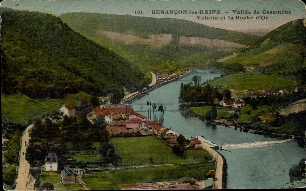 Besançon-les-Bains — Tal von Casamène, Velotte und die Roche d'Or — Éditions C. L. Besançon - Vorderseite