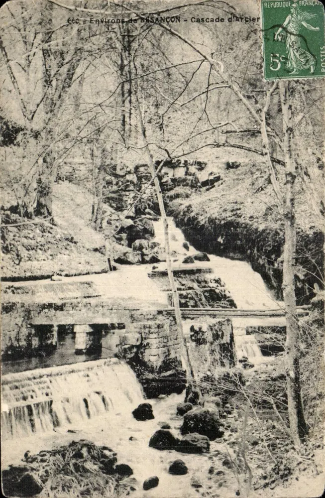 Arredores de BESANÇON — Cachoeira de Arcier — Ctc - Frente