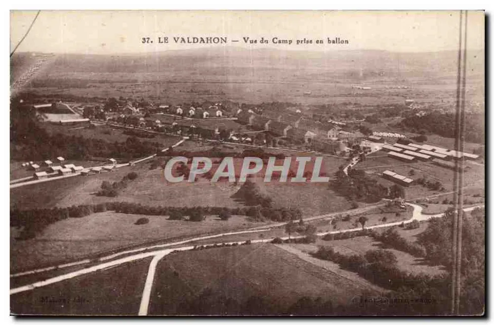 Le Valdahon — Ansicht des Lagers vom Ballon aus — Serie 37 - Vorderseite