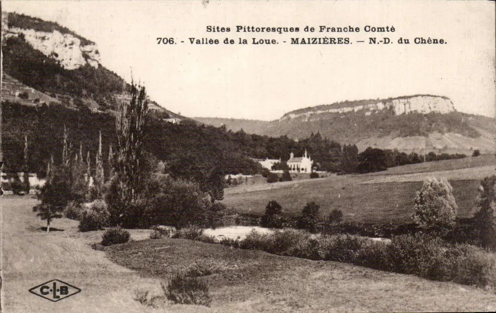 Tal der Loue — Maizières — N.-D. du Chêne — Piktische Stätten der Franche-Comté — n°706 - Vorderseite