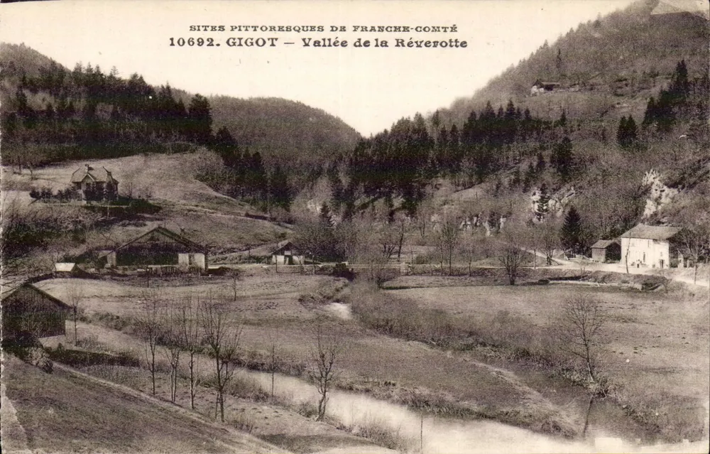 Gigot — Vale da Réverotte — Sítios pitorescos da Franche-Comté - Frente
