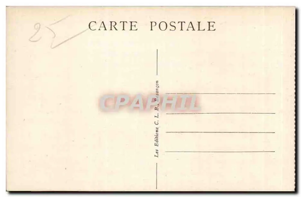 Gigot — Vale da Réverotte — Sítios pitorescos da Franche-Comté - Verso