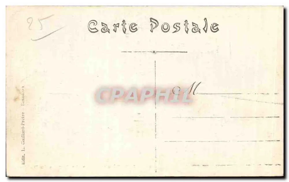 Weide der Berge des Doubs — Ausflug in die Franche-Comté — Verlag L. Gaillard-Petrie, Lesnay - Rückseite