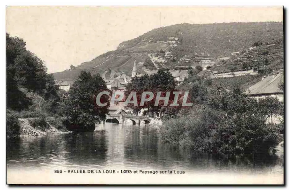 Tal der Loue - Lods - Landschaft am Loue - Vorderseite