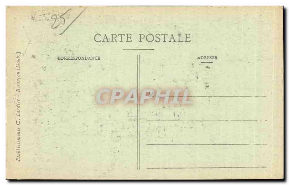 Montbéliard (Doubs) — Statua generała Denfert-Rochereau - Rewers
