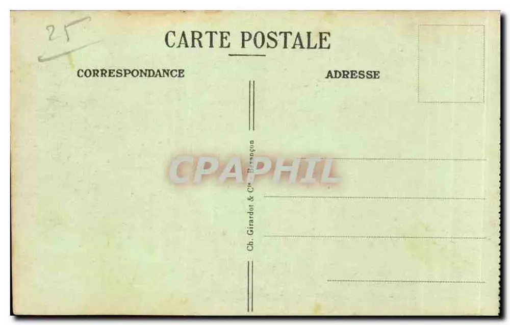 Les Brenets — Grenze Frankreich-Schweiz — Allgemeine Ansicht - Rückseite
