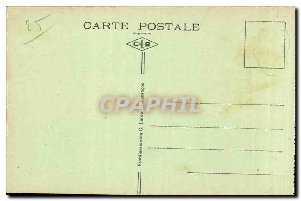 Tal der Loue - ORNANS — Alte Häuser am Loue — Pikturische Orte der Franche-Comté - Rückseite