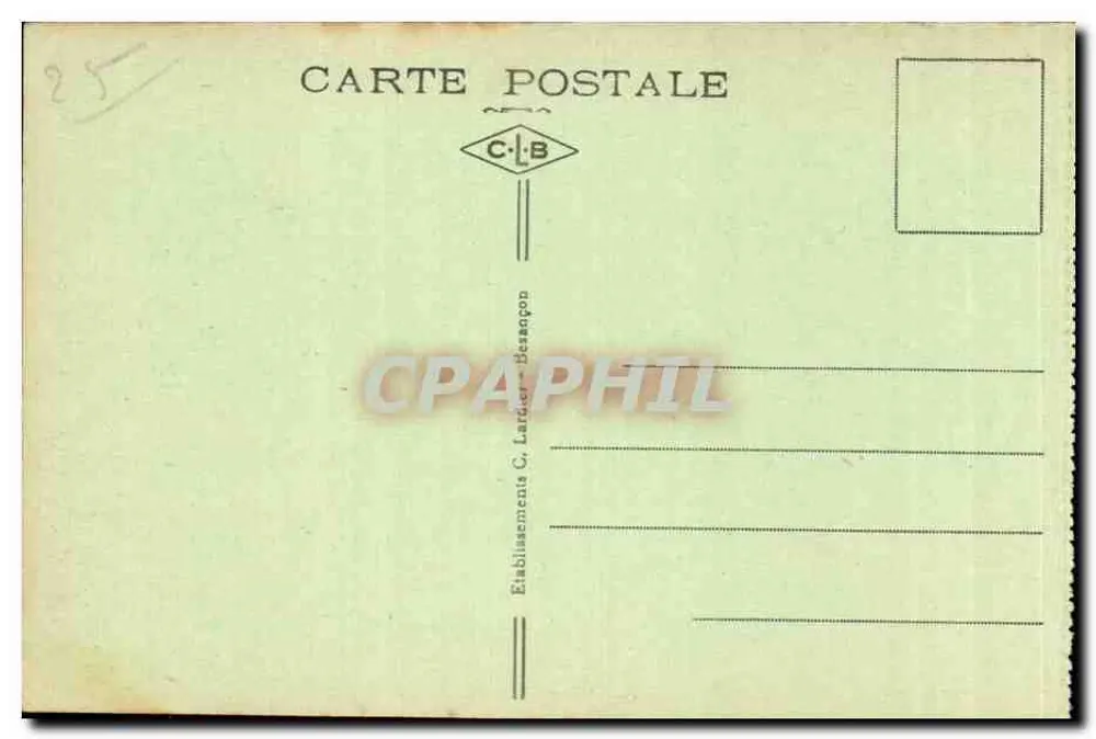Baume-les-Messieurs — Die Schlucht — Malerische Orte der Franche-Comté — 127 - Rückseite