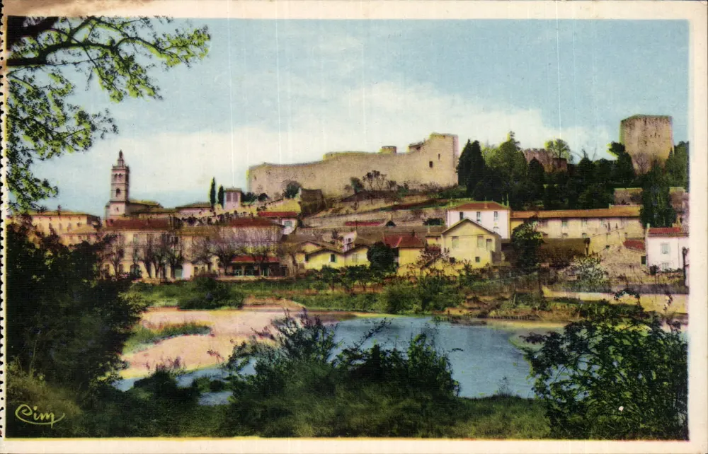 Montélimar (Drôme) — Teilansicht und Schloss Adhémars — Cim - Vorderseite