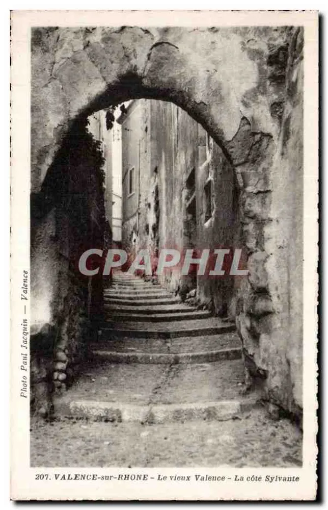 Valence-sur-Rhône — Alt-Valence — Die Sylvante-Küste — Foto Paul Jacquin, n°207 - Vorderseite