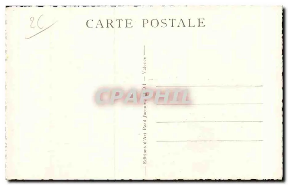 Valence-sur-Rhône — Alt-Valence — Die Sylvante-Küste — Foto Paul Jacquin, n°207 - Rückseite