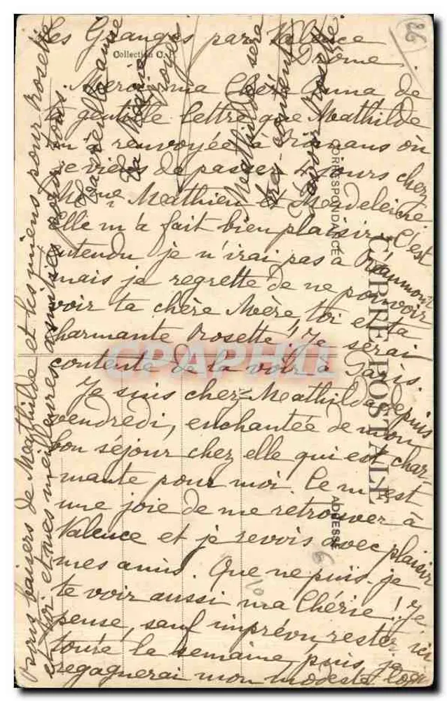 Valence - Die Kathedrale und die Unterstadt — Antike Ansichtskarte n°21 - Rückseite