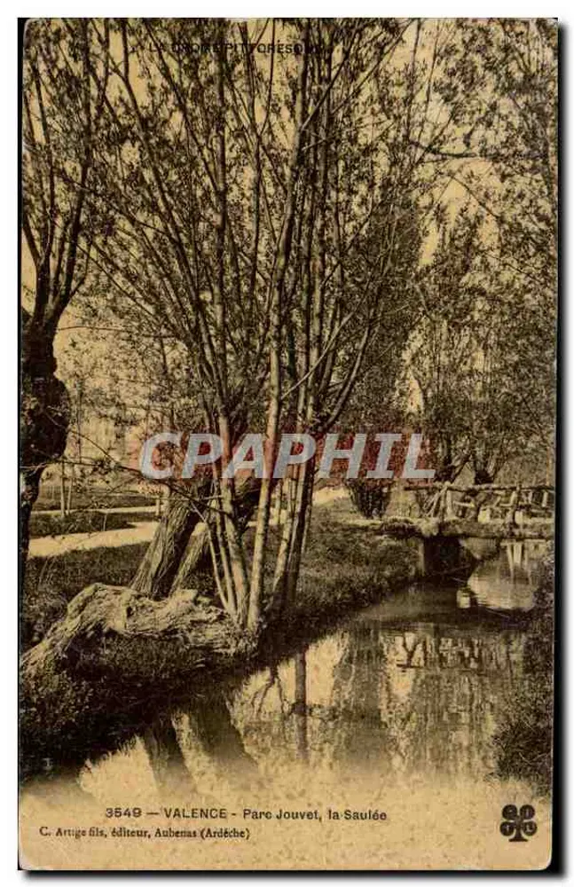 Parque Jouvet, la Saulée — Valence, Ardèche — C. Artige fils, editor, Aubenas (Ardèche) n°3549 - Anverso