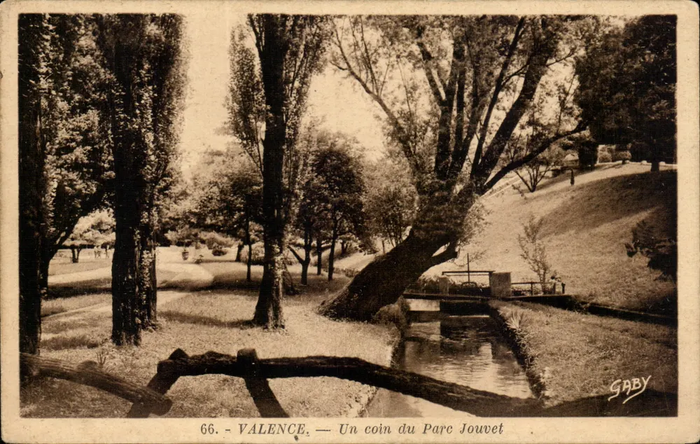 Valence — Ein Eckbereich des Parc Jouvet — Gaby, n°66 - Vorderseite