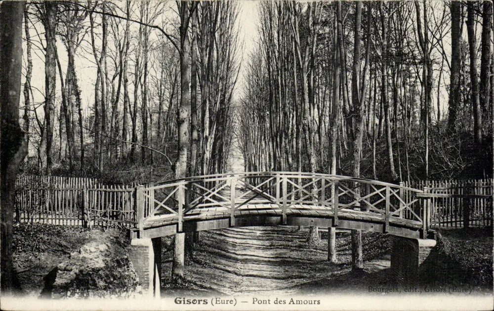 Gisors (Eure) — Ponte dos Amores — Bourgeix, editor, Gisors (Eure) - Frente
