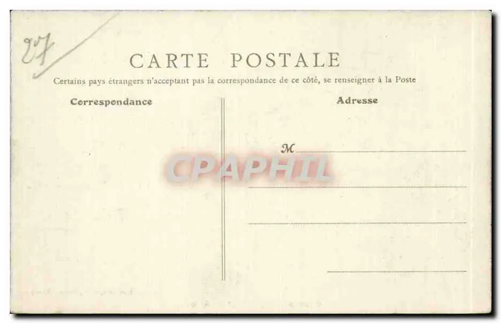 Gisors (Eure) — Ponte dos Amores — Bourgeix, editor, Gisors (Eure) - Verso