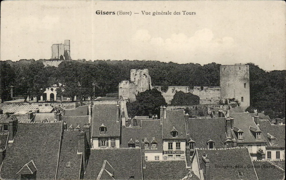 Gisors (Eure) — Vista geral das Torres - Frente