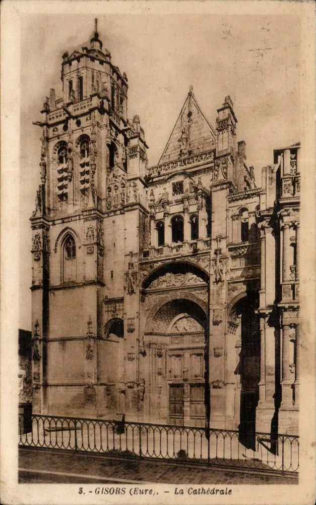Gisors (Eure) — A Catedral — Edição Bourret - Frente