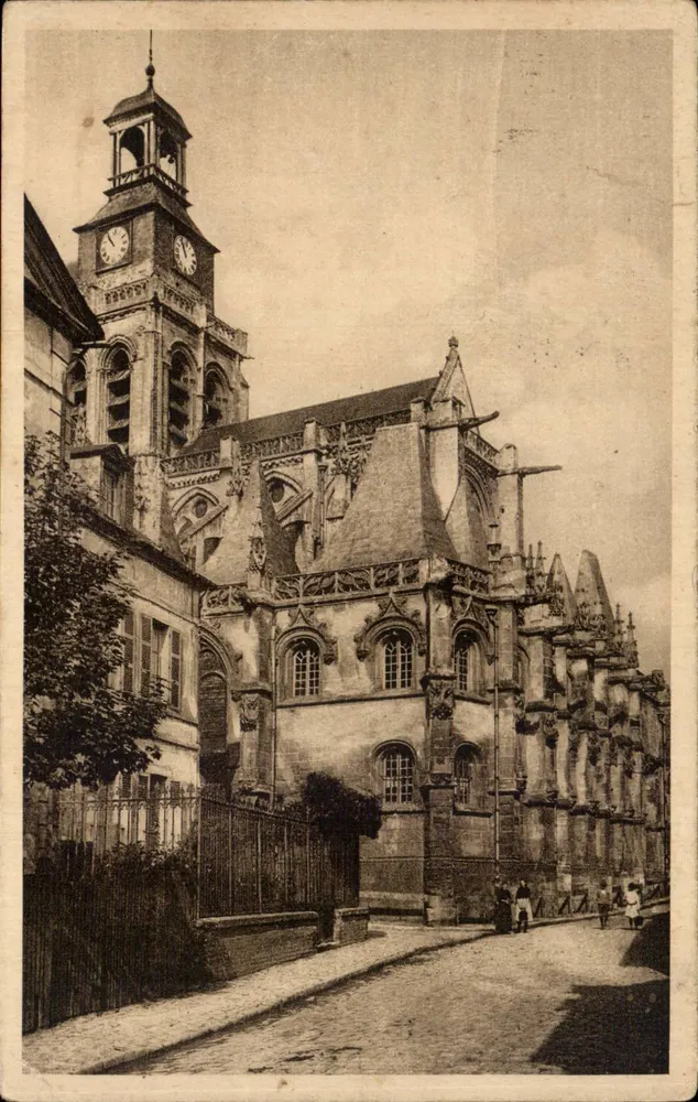 Gisors (Cure) — A Igreja — L. Tournant, edição Tournans, Rep. int. - Frente