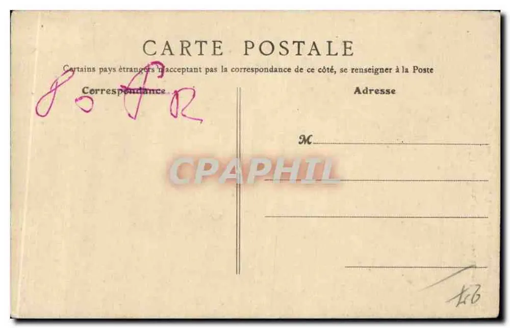 Gisors (Eure) — Lareira da Torre do Prisioneiro — J. Bourgeix, editor-livreiro, Gisors (Eure) - Verso