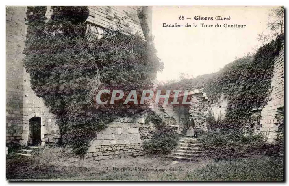 Gisors (Eure) — Treppen der Turm des Wachpostens — J. Pourgex, Buchhändler-Verleger, Gisors - Vorderseite