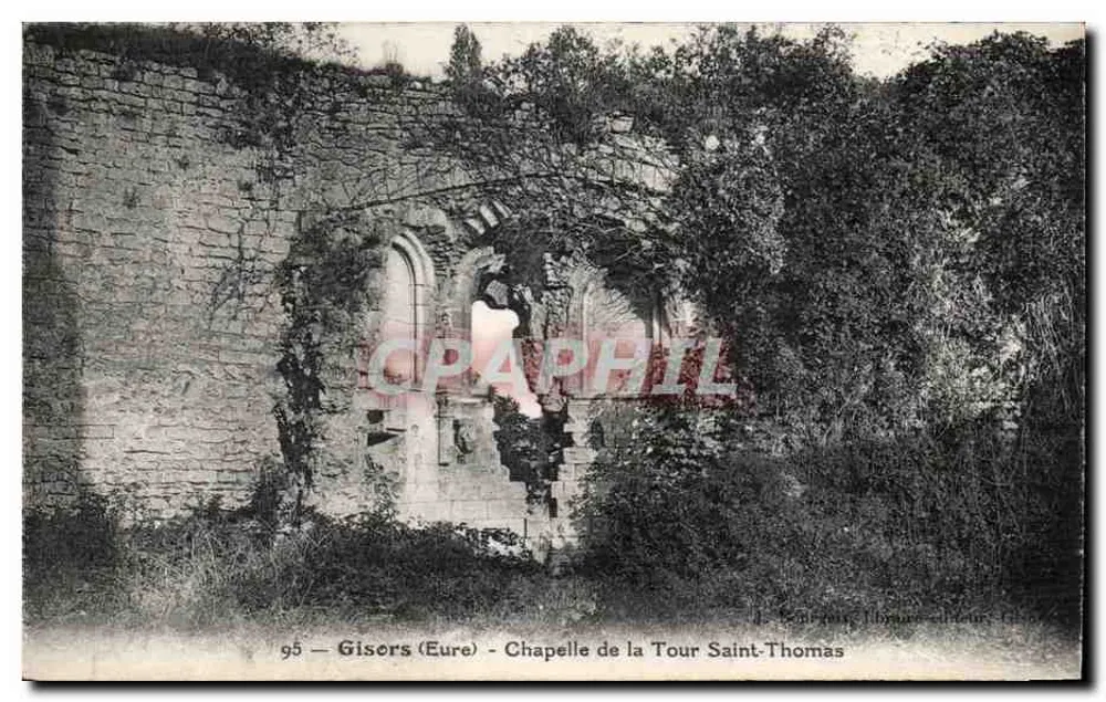Gisiers (Eure) — Kapelle der Turm Saint-Thomas — J. Bourgogne, Buchhändler-Verleger - Vorderseite