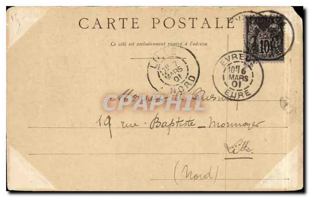 Kollegium Saint-François-de-Sales — Evreux — Verlag A. Pelletier - Rückseite