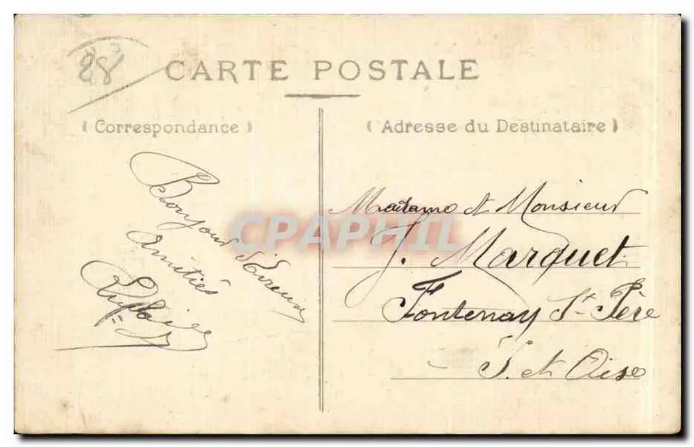 Evreux (Eure) — Hotel de Ville — Coleção R.F. - Verso