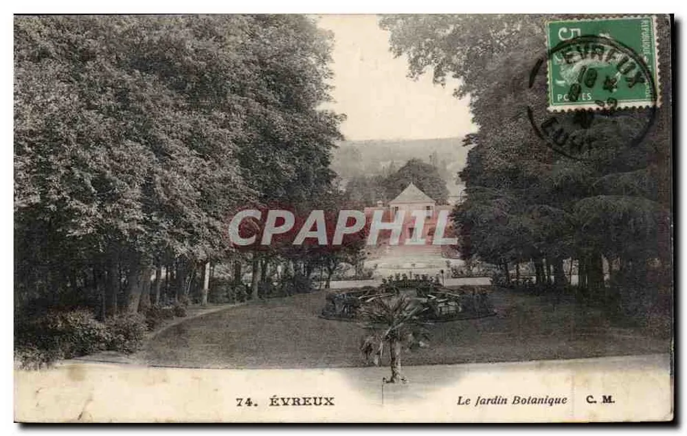 Évreux — O Jardim Botânico — C.M. Edição Artística - Frente