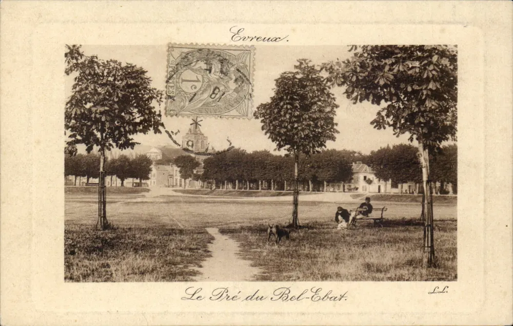 O Pré do Bel-Ebat — Évreux — editor L. L. (L. L.) - Frente