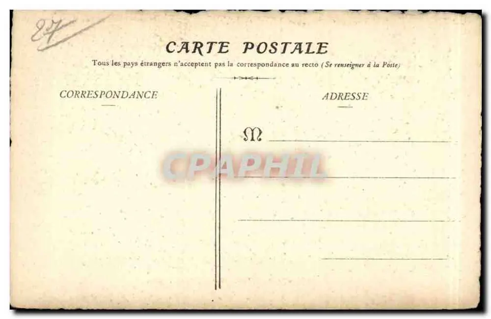 Évreux (Eure) — Torre da Hora — Coleção E. Pasquis, fotógrafo, editor em Laigle (Orne) - Verso